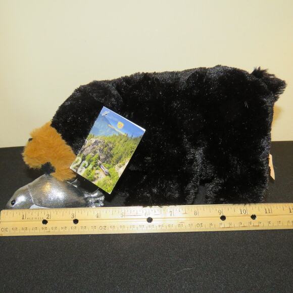 Exclusive Rocky Mountaineer Plush Bear Souvenir with Silver Fish Accessory - Picture 13 of 16